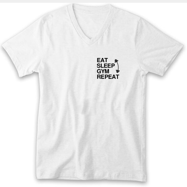 Eat sleep gym repeat - back Thumbnail