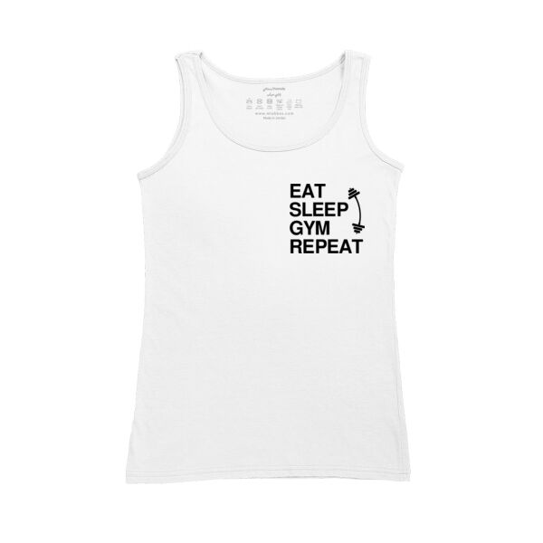 Eat sleep gym repeat - back Thumbnail